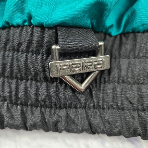 Vintage Eighties Ladies Fera Ski Jacket Teal Embroidered Trim Hong Kong size 12 - Picture 8 of 16